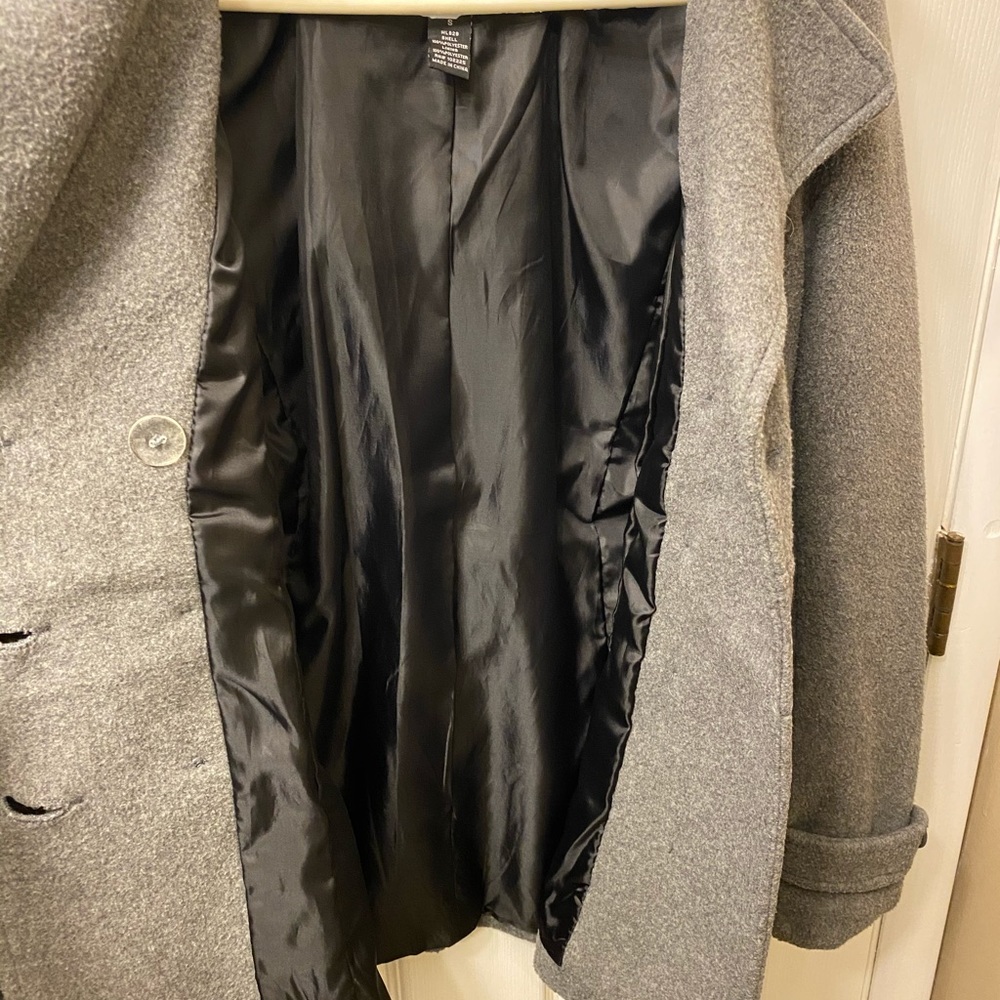Junior’s Gray Pea Coat - Picture 3 of 12